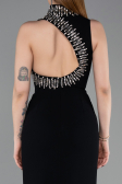 Long Black Mermaid Evening Gown ABU6128