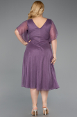 Midi Lavender Plus Size Cocktail Dress ABK2622