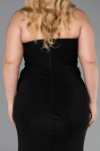 Long Black Plus Size Evening Gown ABU6097