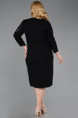 Midi Black Plus Size Cocktail Dress ABK2620