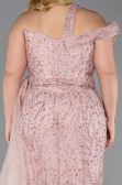 Long Powder Color Plus Size Evening Dress ABU5844