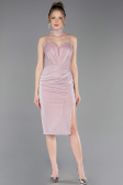Midi Powder Color Cocktail Dress ABK2627