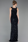Long Navy Blue Scaly Evening Dress ABU5135