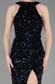 Long Navy Blue Scaly Evening Dress ABU5135