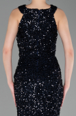 Long Navy Blue Scaly Evening Dress ABU5135