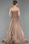 Long Cappuccino Beaded Evening Dress ABU6125