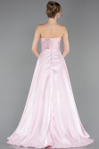 Long Powder Color Beaded Evening Dress ABU6125