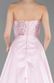 Long Powder Color Beaded Evening Dress ABU6125