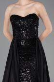 Long Black Beaded Evening Dress ABU6125