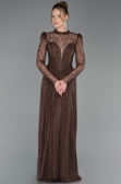 Long Brown Dantelle Prom Gown ABU6160
