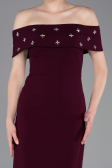 Long Dark Purple Prom Gown ABU6161