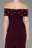 Long Dark Purple Prom Gown ABU6161