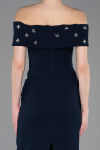 Long Navy Blue Prom Gown ABU6161