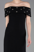 Long Black Prom Gown ABU6161