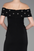 Long Black Prom Gown ABU6161