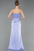 Long Lilac Satin Prom Gown ABU6096