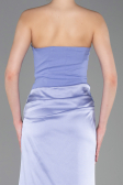 Long Lilac Satin Prom Gown ABU6096