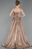 Long Cappuccino Beaded Evening Dress ABU6125
