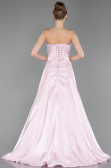 Long Powder Color Beaded Evening Dress ABU6125