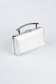 Silver Patterned Evening Bag SH861