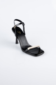 Black Leather Evening Shoe AB2117