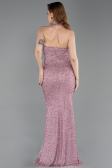 Long Powder Color Beaded Mermaid Prom Dress ABU6165
