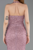 Long Powder Color Beaded Mermaid Prom Dress ABU6165
