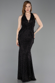 Long Black Beaded Mermaid Prom Dress ABU6165