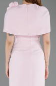 Midi Powder Color Party Dress ABK2628