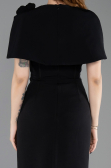 Midi Black Party Dress ABK2628