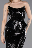Long Black Mermaid Prom Dress ABU5721