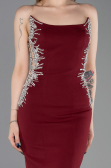 Long Burgundy Mermaid Evening Gown ABU6168
