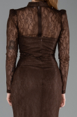 Long Brown Dantelle Evening Gown ABU6169