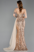 Long Gold Scaly Evening Dress ABU6173