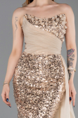 Long Gold Scaly Evening Dress ABU6173