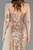 Long Gold Scaly Evening Dress ABU6173