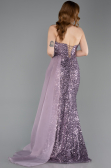 Long Lavender Scaly Evening Dress ABU6173