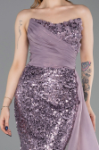 Long Lavender Scaly Evening Dress ABU6173