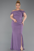 Lavender Long Plus Size Evening Gown ABU5714
