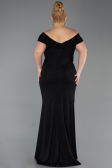 Long Black Plus Size Evening Gown ABU5714