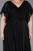Midi Black Plus Size Cocktail Dress ABK2622