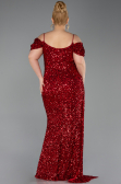 Red Long Plus Size Evening Gown ABU5232