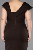 Midi Brown Plus Size Cocktail Dress ABK2632