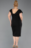 Midi Black Plus Size Cocktail Dress ABK2632