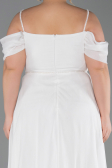 Long White Formal Plus Size Dress ABU6185