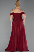 Long Burgundy Formal Plus Size Dress ABU6185