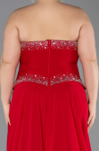 Long Red Chiffon Evening Dress ABU6188