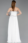 Long White Chiffon Evening Dress ABU6188