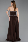 Long Brown Chiffon Evening Dress ABU6188