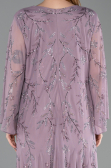 Long Lavender Chiffon Plus Size Evening Gown ABU6176
